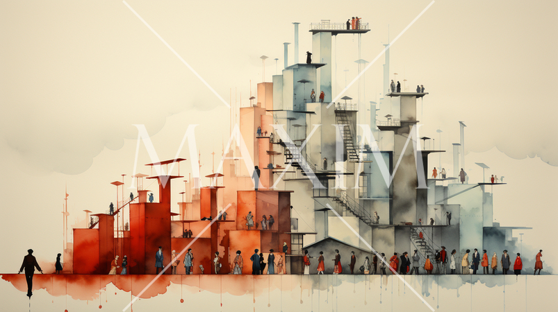 格差社会を抽象的に表現