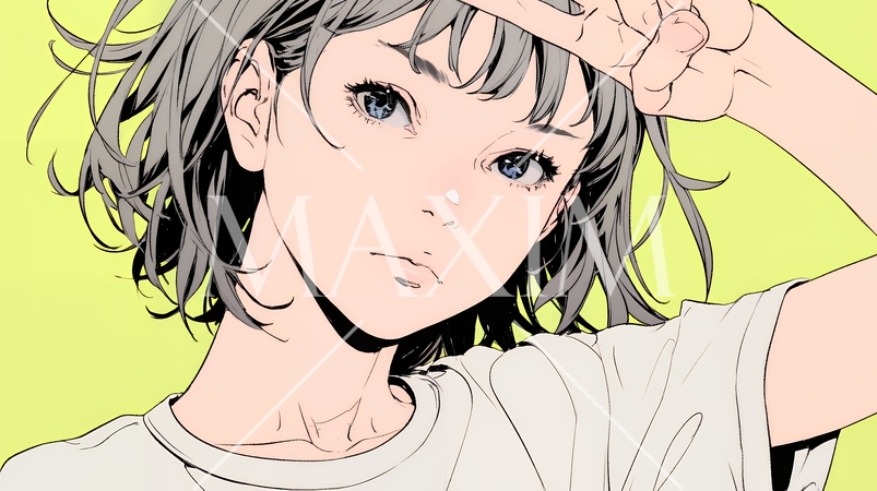 否定的な感情を抱いている若い女性