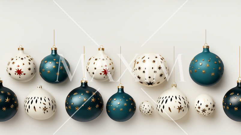 クリスマスオーナメントの連続パターン