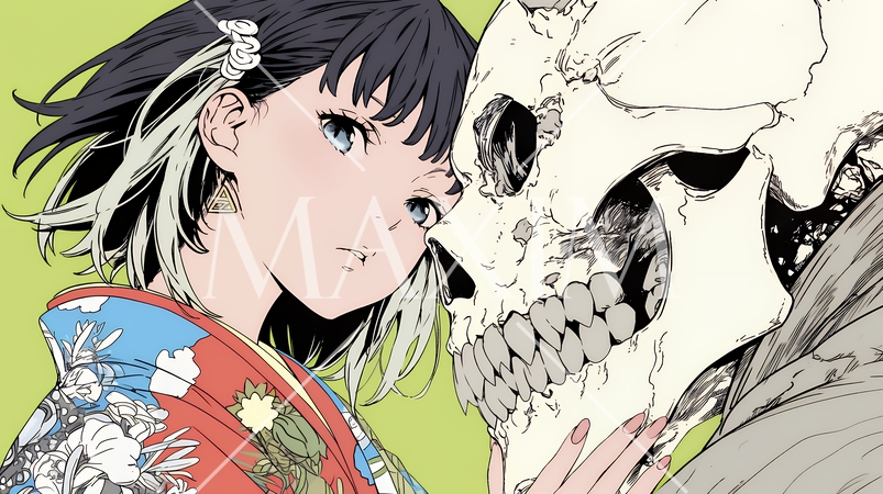 人と怪異が共存する世界｜対立と調和・多様性を象徴するファンタジーコンセプトイメージ