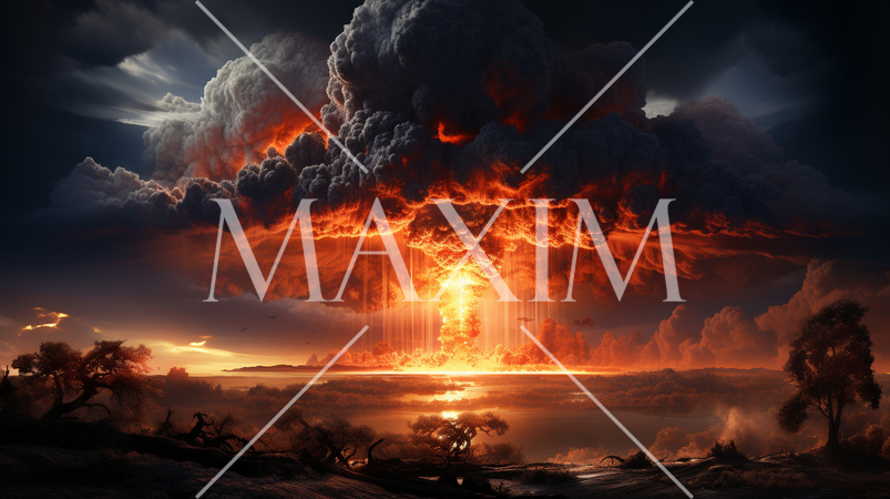 原爆のきのこ雲のイメージ：核廃絶を訴えるために