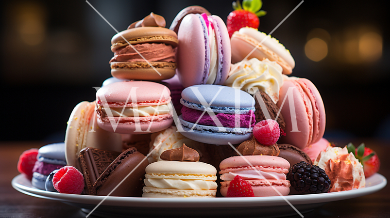 色とりどりのマカロン