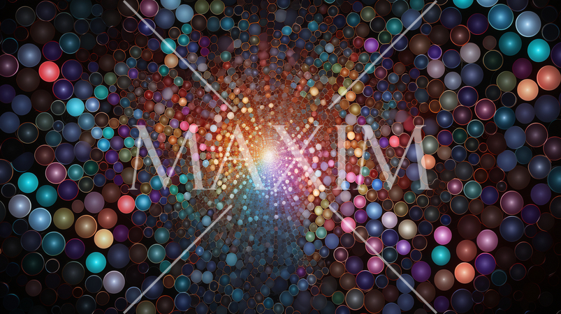 両目で見つめると立体的に見えてくるランダムドットステレオグラム（RDSG）背景画像：精緻CG画像