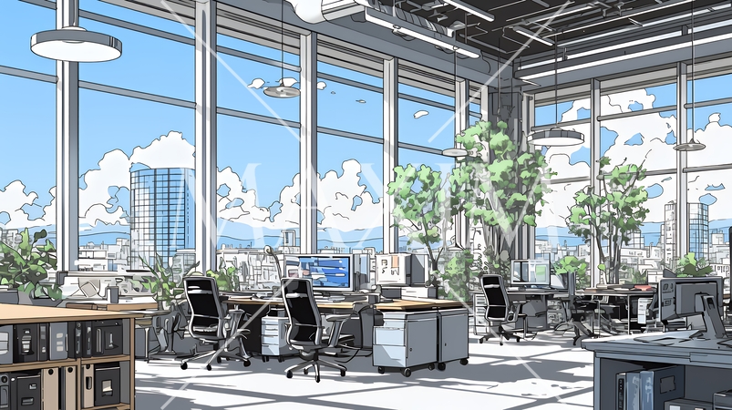近代的なオフィス空間