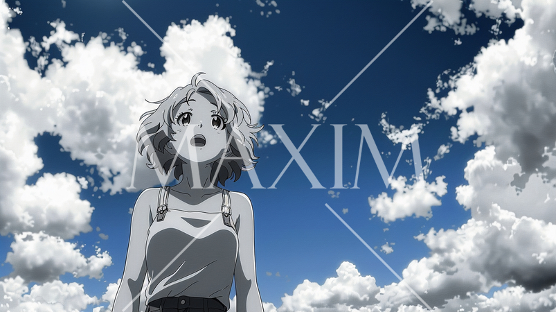 びっくりして口をあんぐりしている女の子