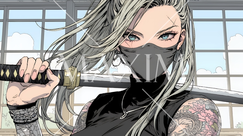 セクシーな女忍者（くノ一）