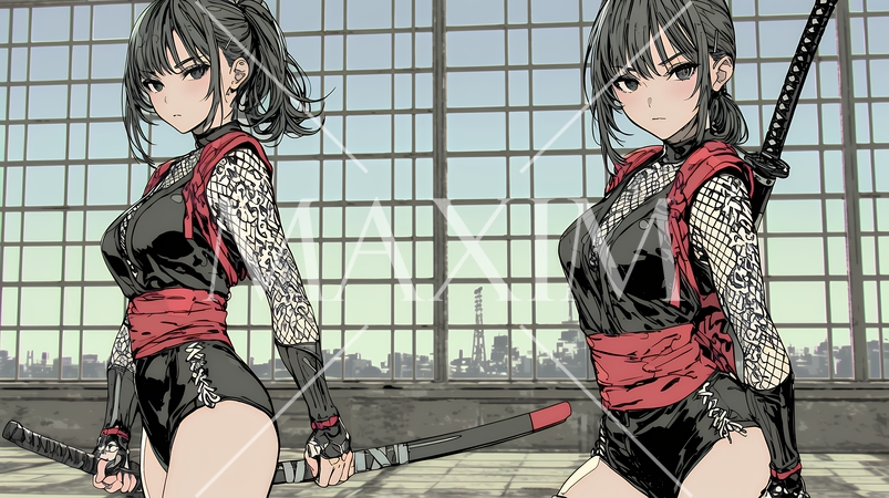 セクシーな女忍者（くノ一）