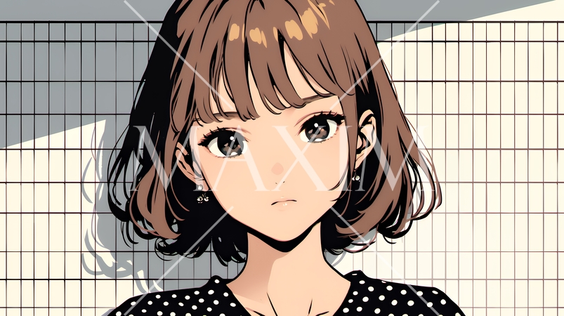 怯えた表情の若い女性