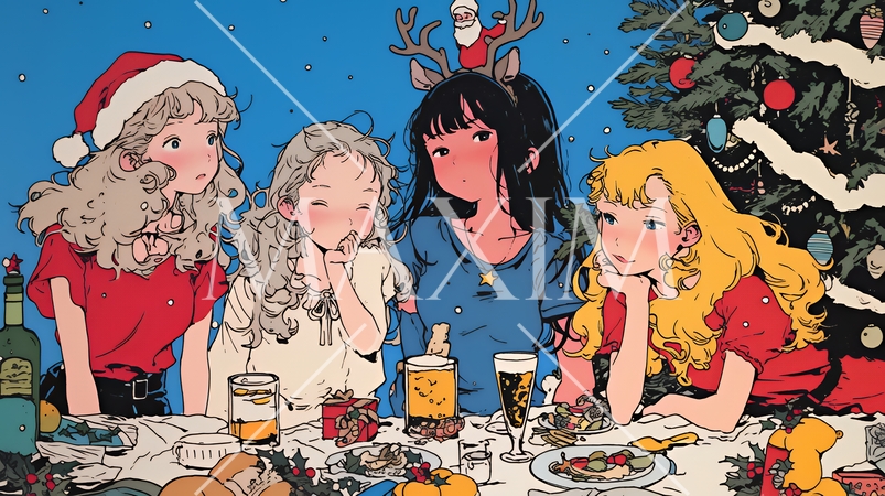 若者たちのクリスマスパーティ