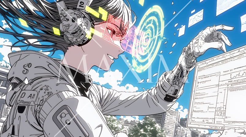 ビッグデータとAI：データ解析による洞察とデータセンターの役割のイメージ