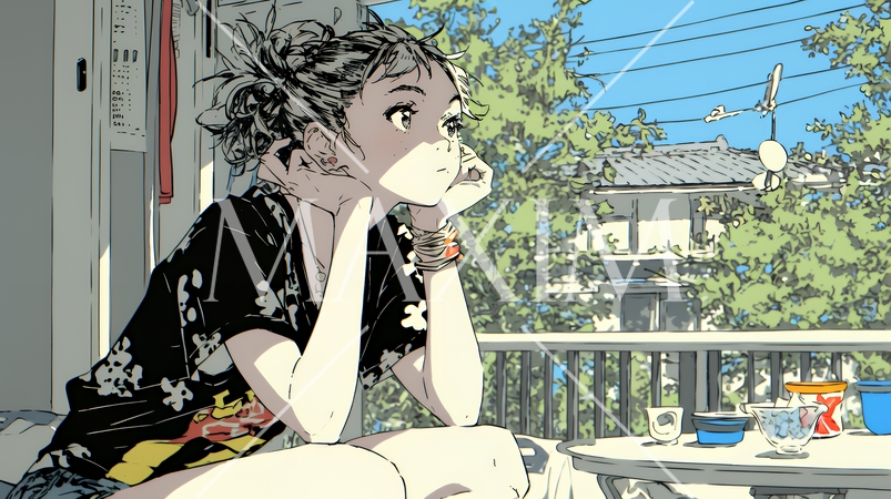 何も予定がない穏やかな休日を過ごしている若い女性