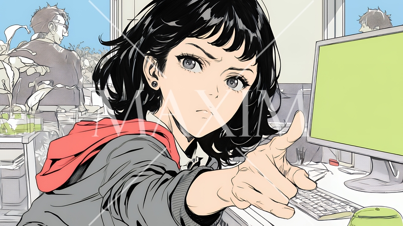 ミスした部下を叱責している上司