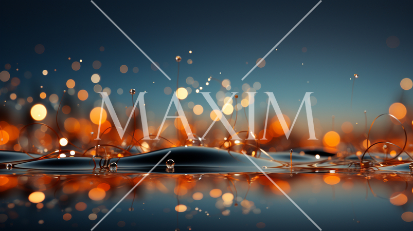 オレンジ基調のおしゃれでクールなグラデーションの効いた背景画像