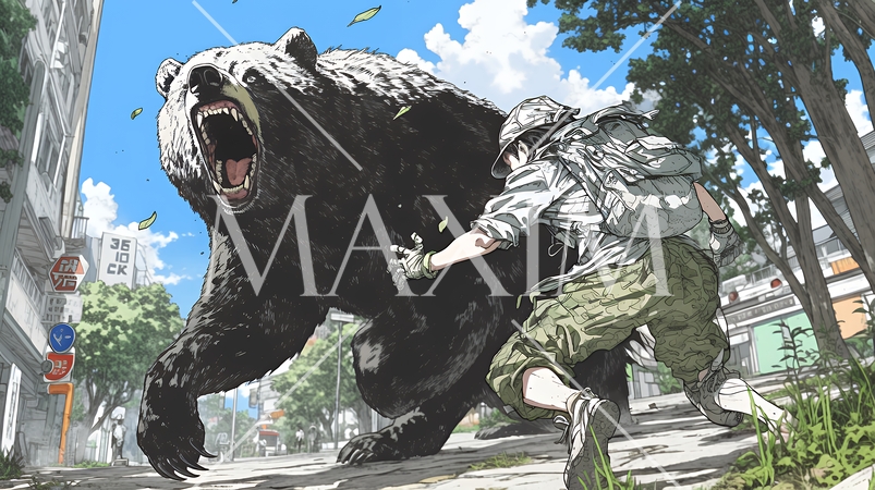 熊に遭遇してしまった人