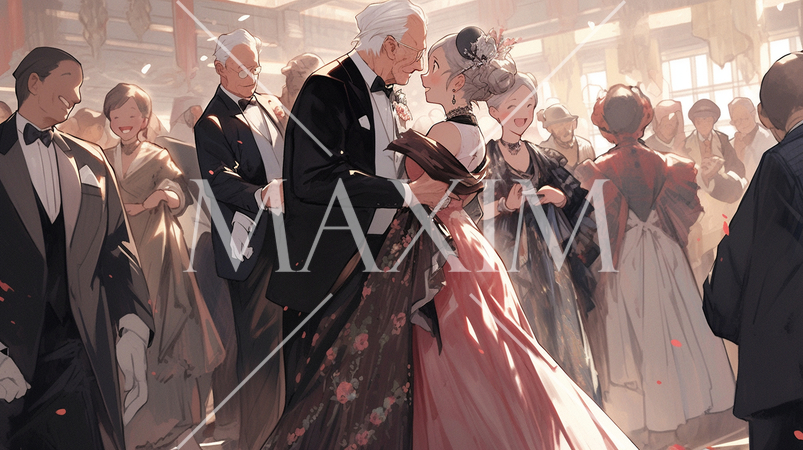 ballroomでの社交ダンス風景