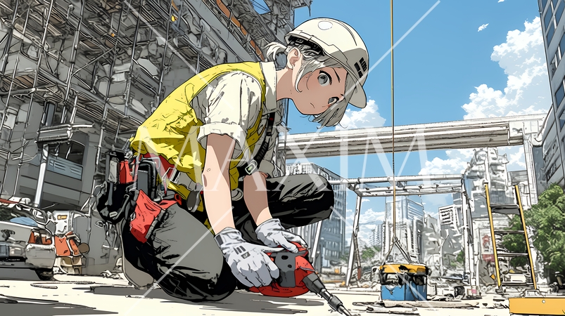 建築現場の作業員