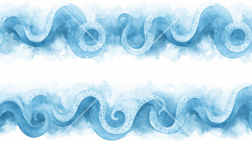 南国の海の波のイメージの背景画像2