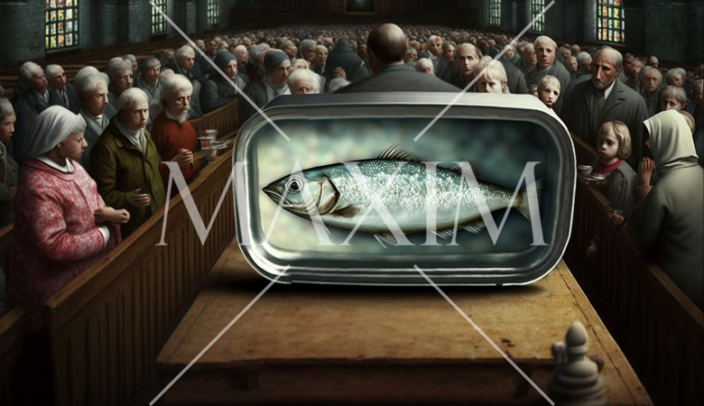 鰯の頭も信心から：何ごとも信じることが大事。実際に鰯を信仰の対象に据えるとかなり不気味な様相。