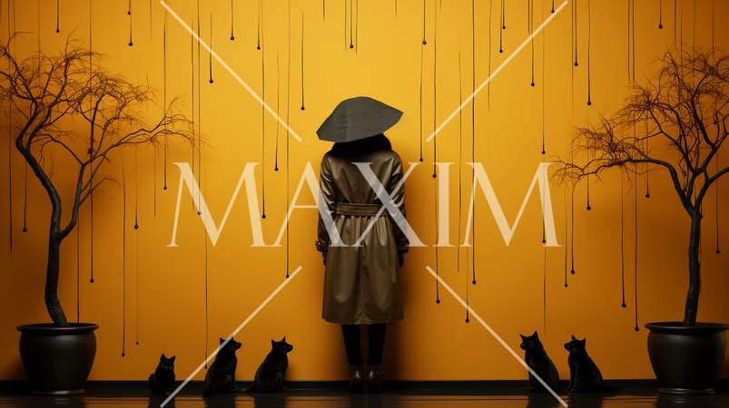 ハロウィンの基本的要素を捉えたミニマルアート（minimalism）な表現：精緻CG