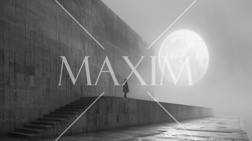 「永遠：eternity」をテーマにしたミニマリズムなイメージ