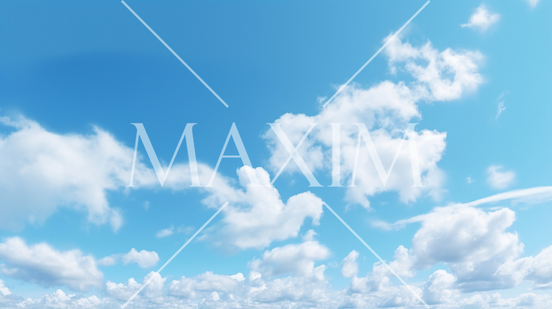 雲のある空の背景イメージ精緻CG画