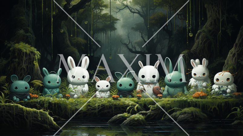 ハロウィンの夜の草むらや森に潜む魑魅魍魎達