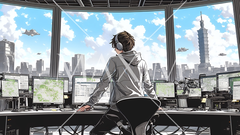 ビッグデータとAI：データ解析による洞察とデータセンターの役割のイメージ