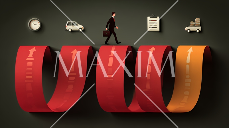 PDCA：「Plan（計画）」「Do（実行）」「Check（評価）」「Action（改善）」のイメー