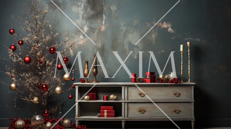 メリークリスマス：ミニマルアート（Minimalism）的表現の背景画像