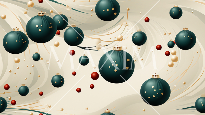 クリスマスオーナメントの連続パターン