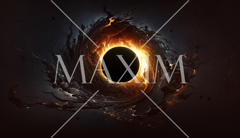 可視光で見たブラックホール想像絵