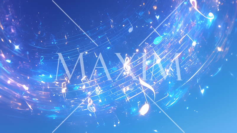 音符など音楽記号をテーマにした背景画像