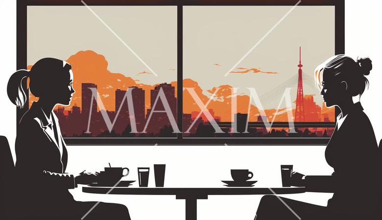 クライアントと商談中の女性：クライアントとのミーティング、顧客対応。