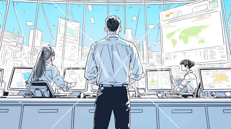 マーケティングデータなどの計量分析を行っているビジネスパーソン