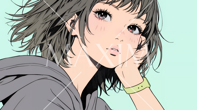 戸惑いの表情の若い女性：困惑した微妙な感情を浮かべた女性