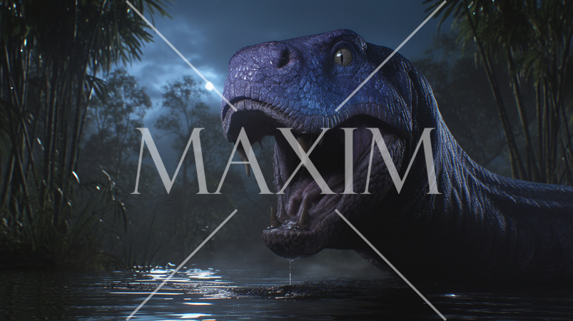 非常に大きな大蛇が現れた