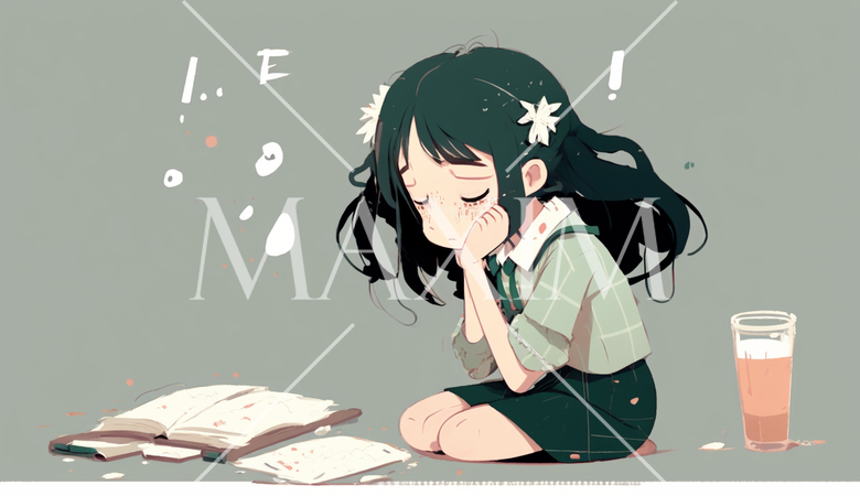 悩んでいる若い女性