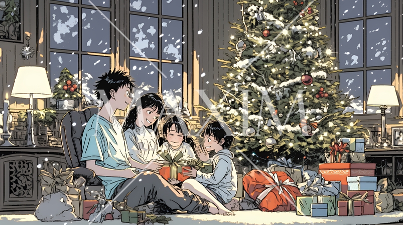 仲良し親子の楽しいクリスマス