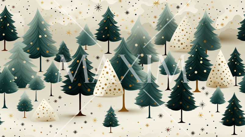 クリスマスツリーの連続パターン