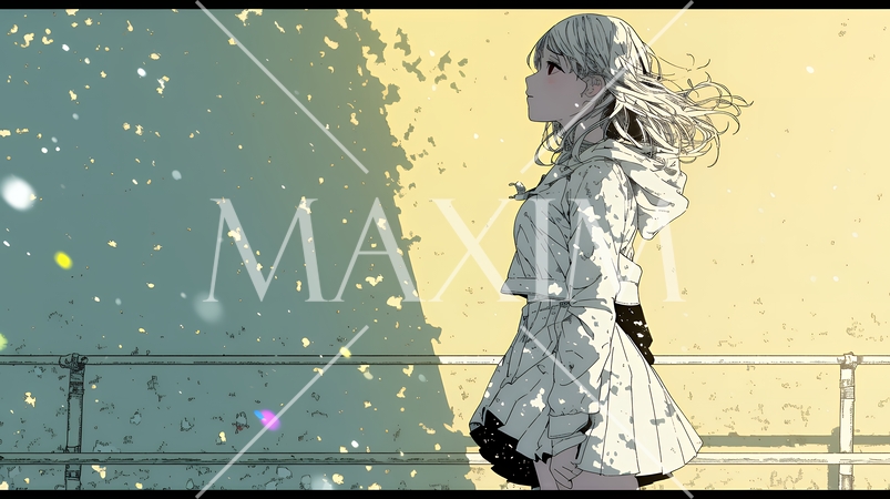 未来に向かって歩き出す女子高生