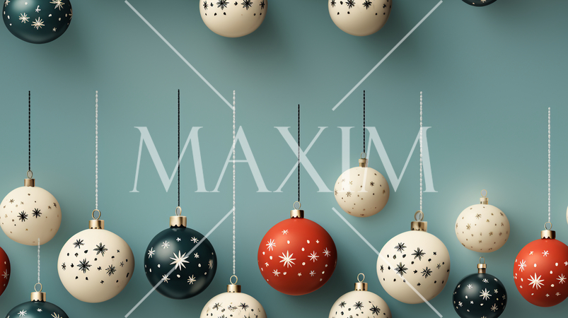 クリスマスオーナメントの連続パターン