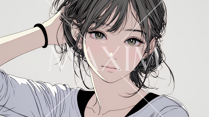 戸惑いの表情の若い女性：困惑した微妙な感情を浮かべた女性