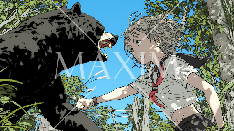 熊と戦う女子高生