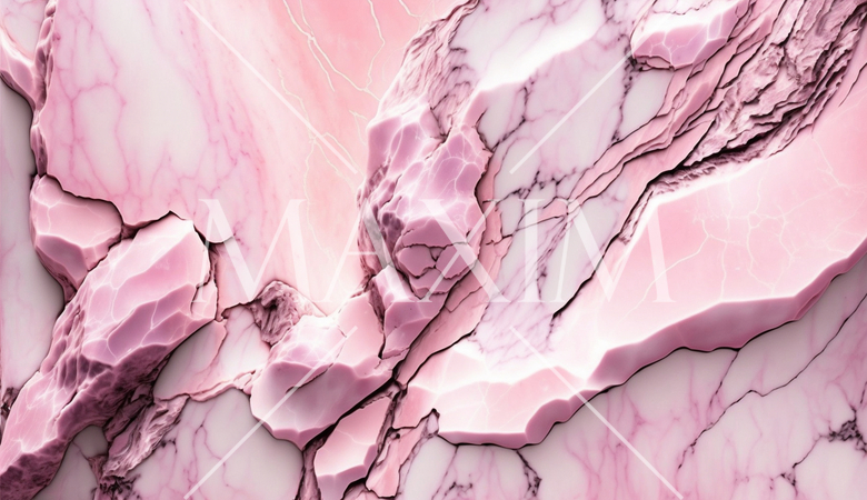 ピンクの大理石様の精緻CG背景画像