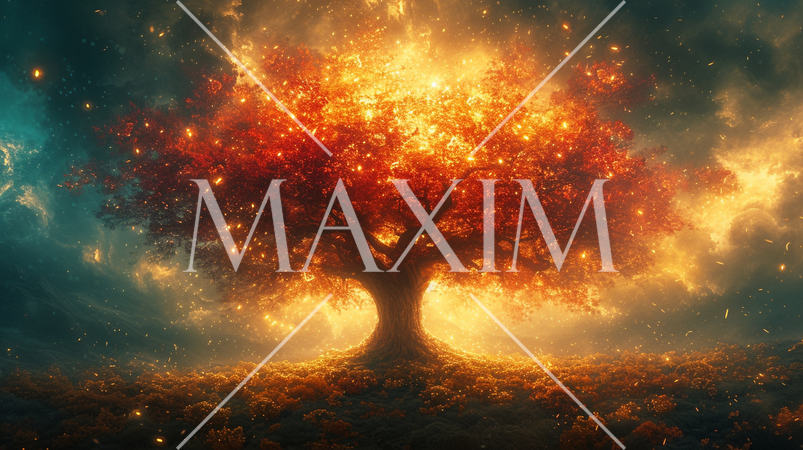 知恵の木：「知識」を木の生長に例えて具現的表現をした