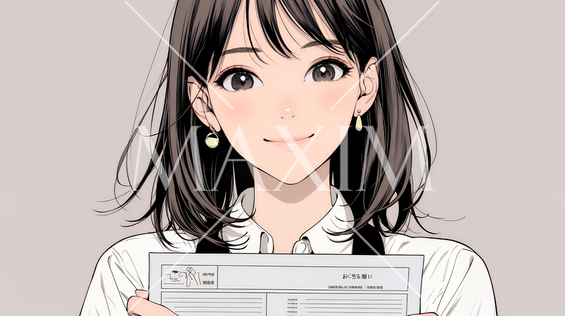 書類を確認するビジネスウーマン