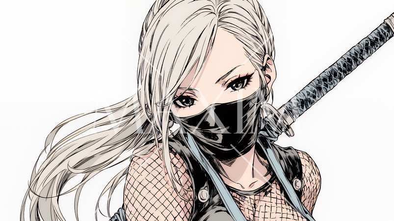 セクシーな女忍者（くノ一）