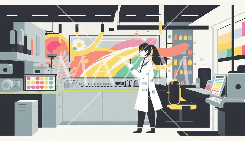 イノベーションと研究開発：研究所やイノベーションセンターでの作業。