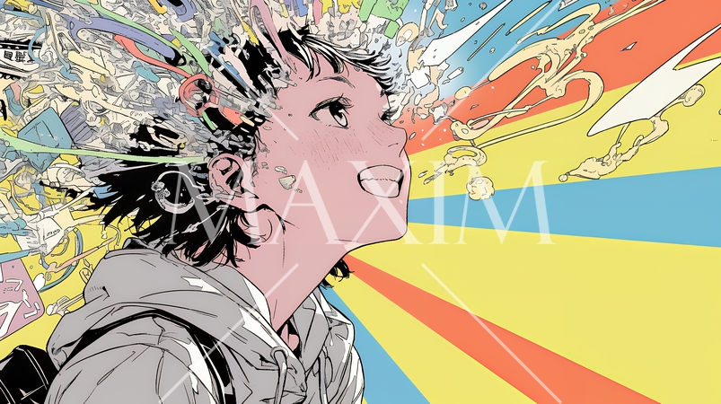 ボジティブで素晴らしいアイデアが浮かんだ瞬間