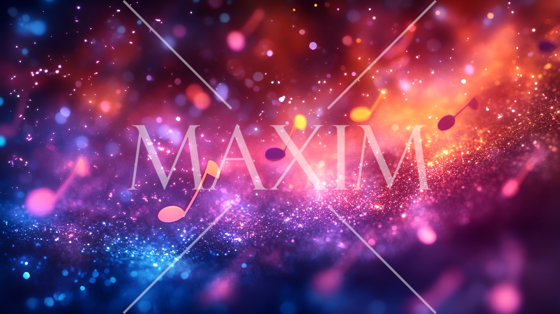 音符など音楽記号をテーマにした背景画像